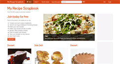 Desktop Screenshot of myrecipescrapbook.com